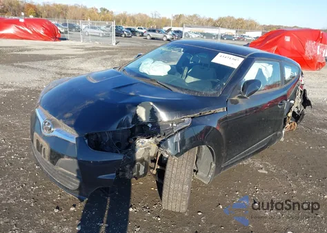 2013 Hyundai Veloster Base W/Gray из США, поврежденный, VIN KMHTC6AD2DU162666